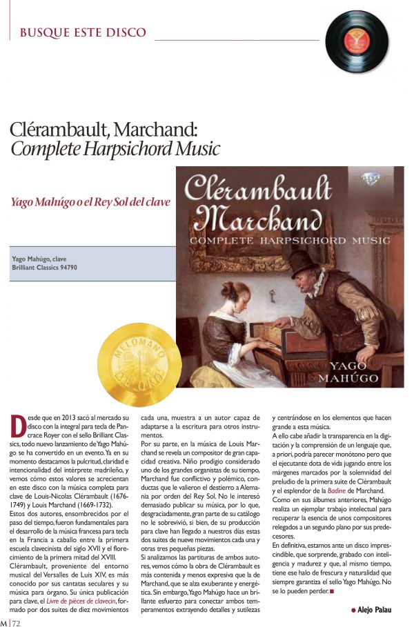 yago mahúgo o el rey sol del clave